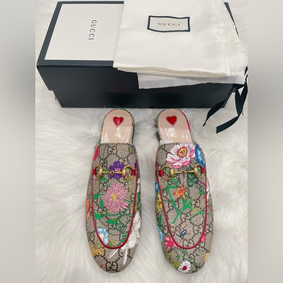 Gucci floral Princetown mules - Picture 3 of 8